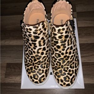 Leopard print boots